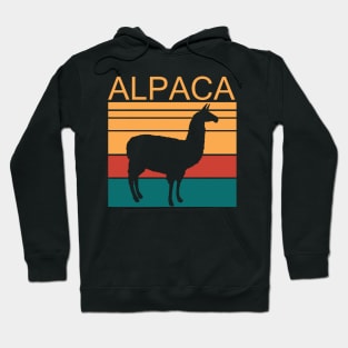 Retro Colourful Alpaca Hoodie